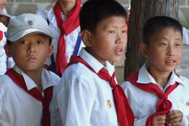 Школьники в Северной Корее