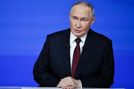 Президент России Владимир Путин в программе «Итоги года с Владимиром Путиным»