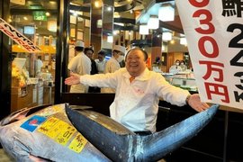 «Король тунца» Киеси Кимура и гигантский тунец