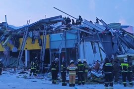 Обрушение торгового центра в Новосибирске
