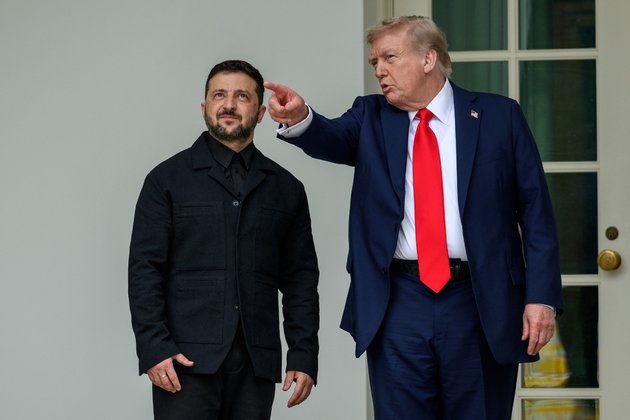 Президенты США и Украины Дональд Трамп и Владимир Зеленский