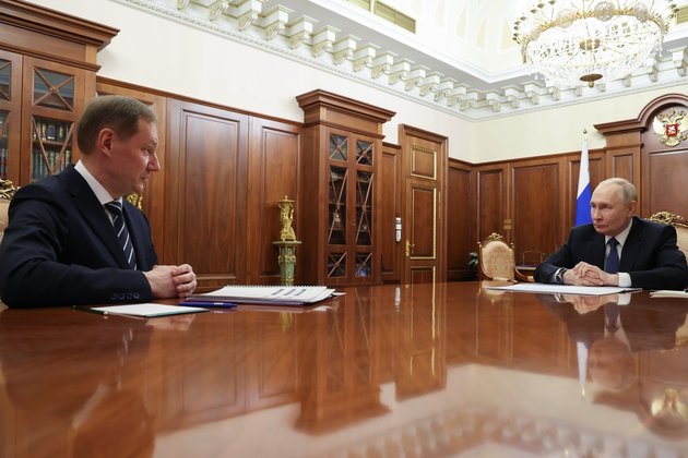 Глава Казначейство Роман Артюхин на встрече с президентом Владимиром Путиным