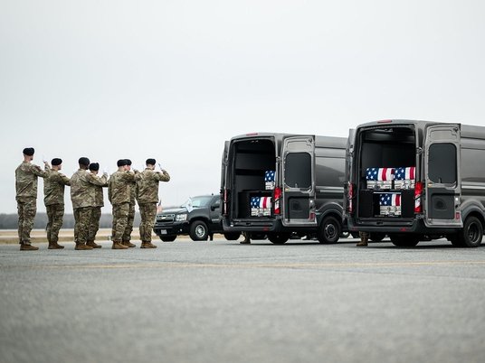 Тела погибших на Ближнем Востоке американских военных