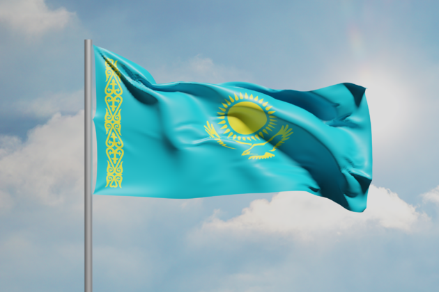 Флаг Казахстана