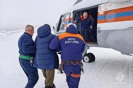 Эвакуация найденных туристов