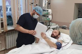 Михаил Пичугин в больнице