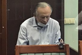 Историк Олег Соколов в зале суда
