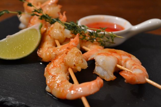 Шашлык из морепродуктов