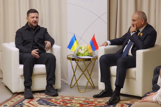 Президент Украины Владимир Зеленский и премьер Армении Никол Пашинян