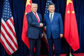 Президент США Дональд Трамп и председатель КНР Си Цзиньпин