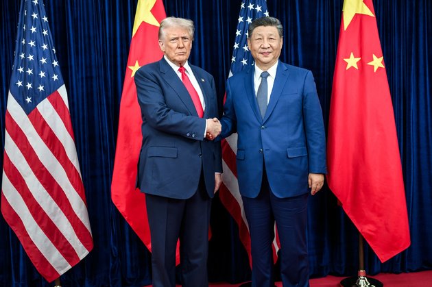 Президент США Дональд Трамп и председатель КНР Си Цзиньпин