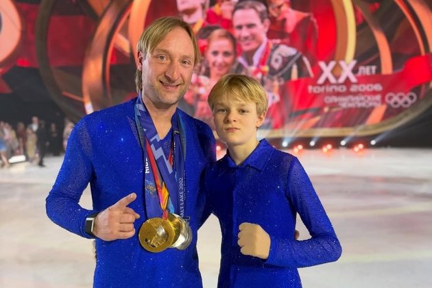 Евгений Плющенко и Александр Плющенко
