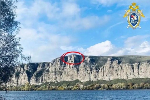 Белые скалы в Усольском районе Иркутской области