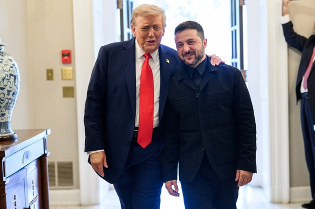 Президенты США и Украины Дональд Трамп