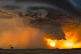 Редчайшее «облако апокалипсиса» накрыло Небраску