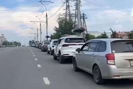 Очередь на АЗС в Иркутске