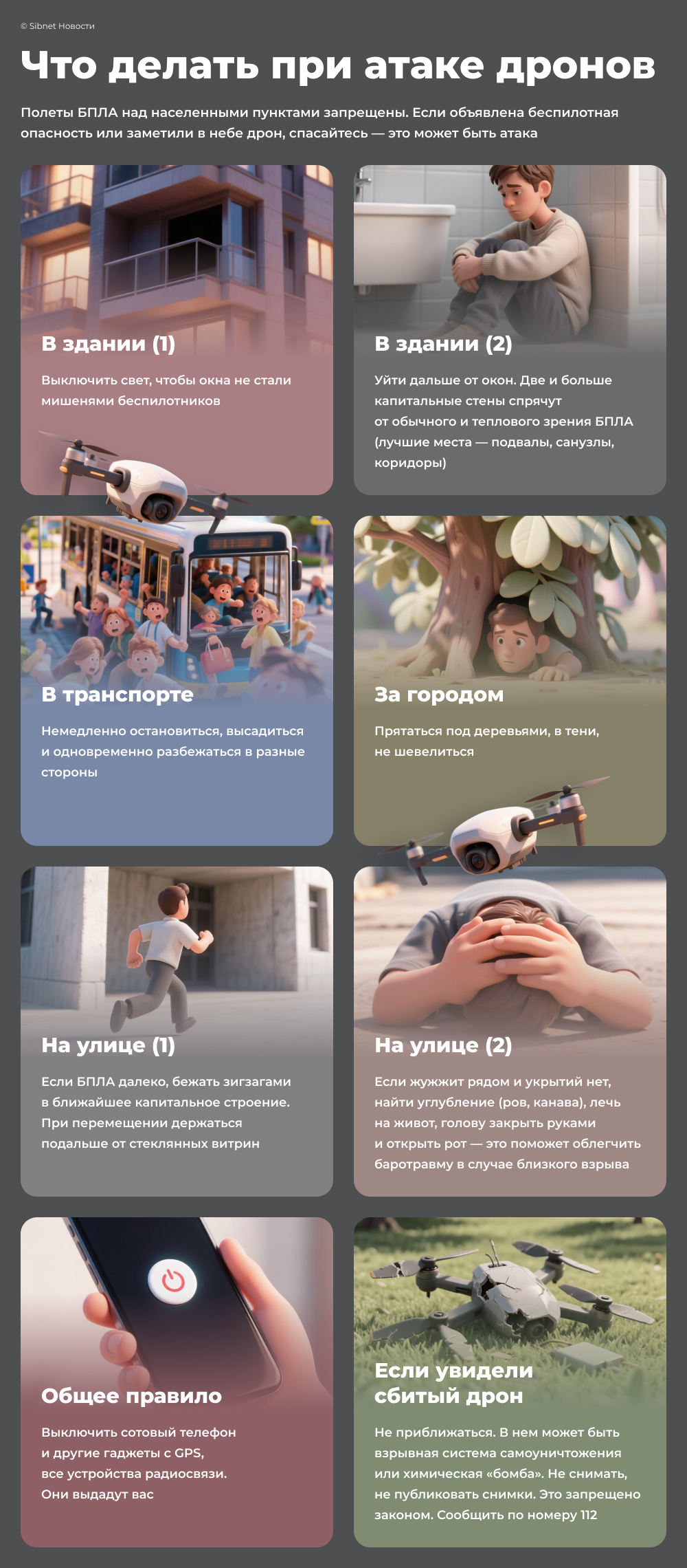 Что делать при атаке дронов