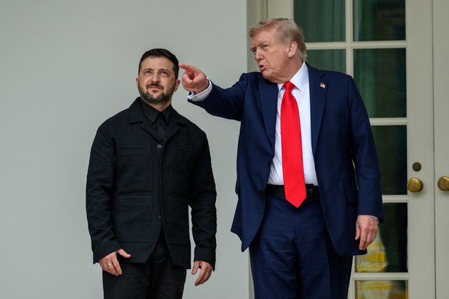 Президент Украины и США Владимир Зеленский и Дональд Трамп