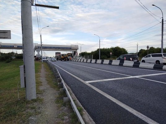 Дорога в аэропорт Толмачево в Новосибирске