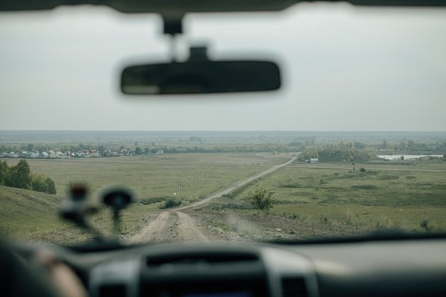 Дорога к деревне Чаус