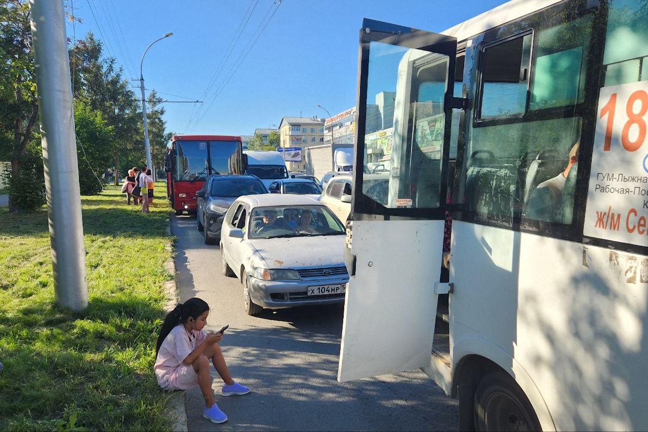 Приезд Путин вызвал сильные заторы в городе
