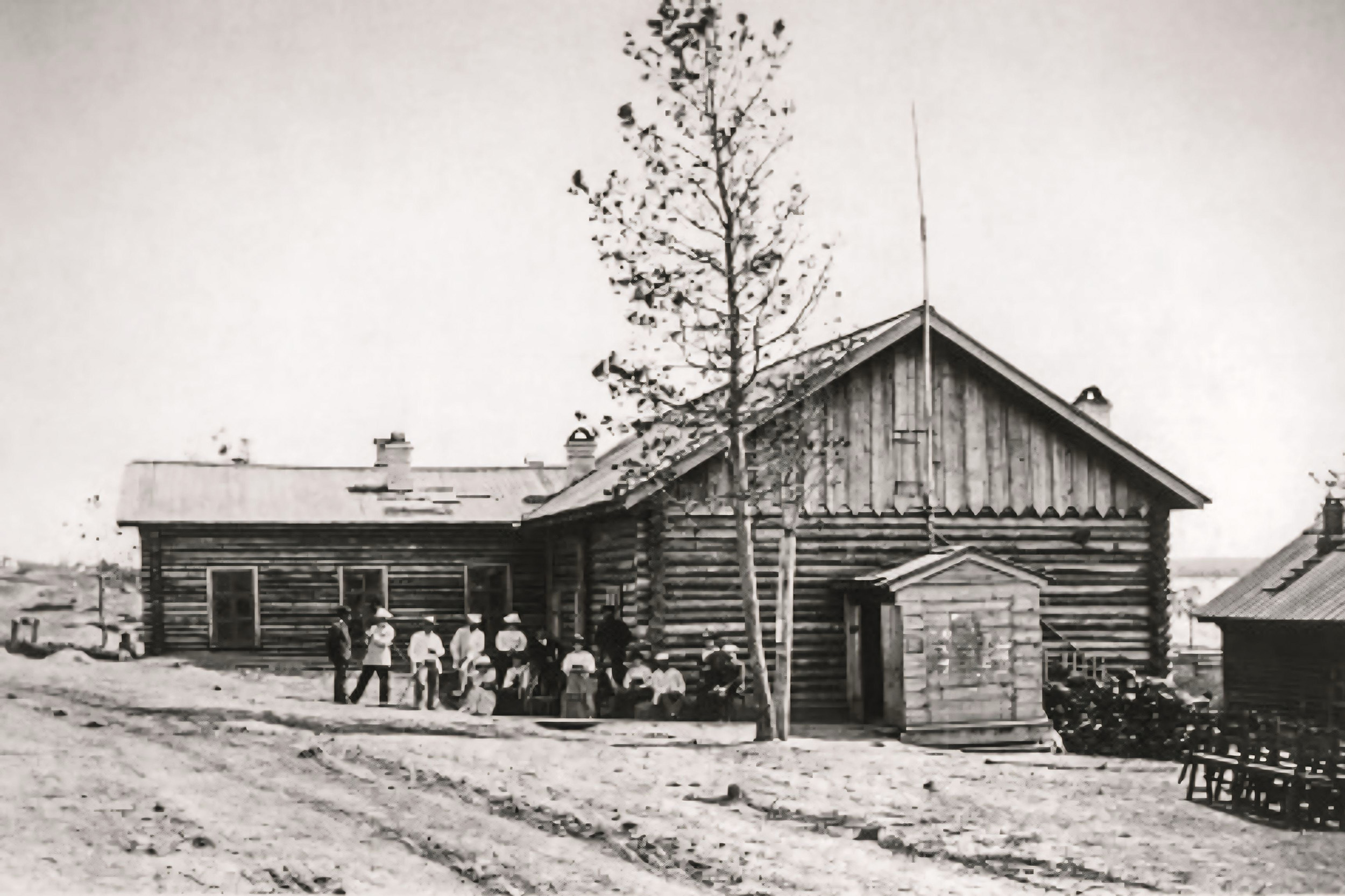 Первая школа в Новониколаевске (Будаговская), 1897 год 