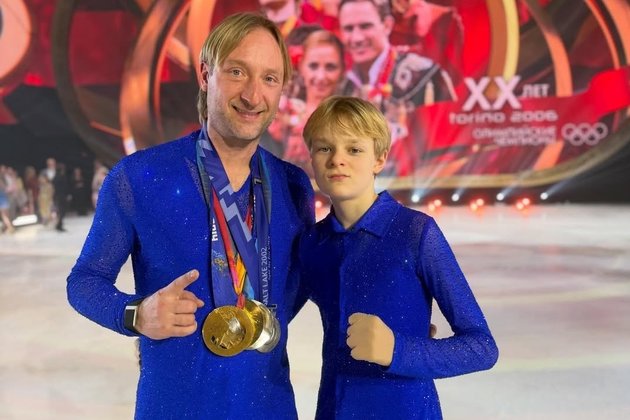Евгений Плющенко и Александр Плющенко