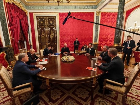Встреча Владимира Путина со спецпосланниками президента США