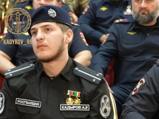 Раскрыто воинское звание 18-летнего сына Кадырова