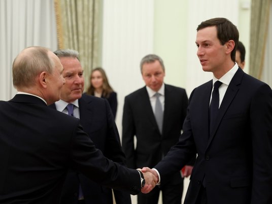 Президент России Владимир Путин и зять президента США Джаред Кушнер