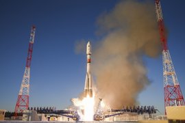 Запуск ракеты «Союз» с космодрома