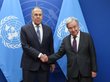 Министр иностранных дел РФ Сергей Лавров и генсекуООН Антонио Гутеррешу