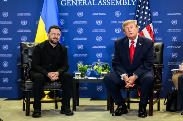 Президент Украины Владимир Зеленский и президент США Дональд Трамп