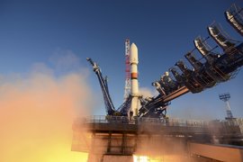 Запуск ракеты «Союз» с космодрома